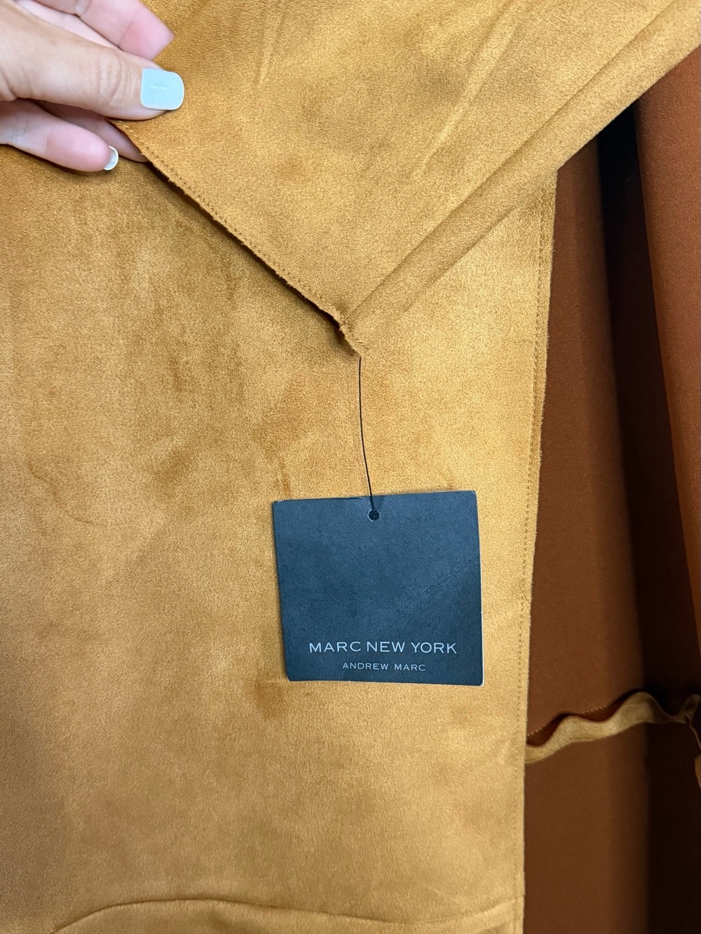 π§₯β¨ Marc New York Andrew Marc Faux Suede Duster Coat β Medium β NWT β¨π€ - Picture 4 of 5